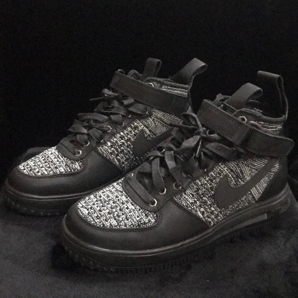 Black Nike Air-force Shoes